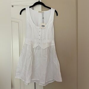 VRG GIRL ma Cherie linen mini dress